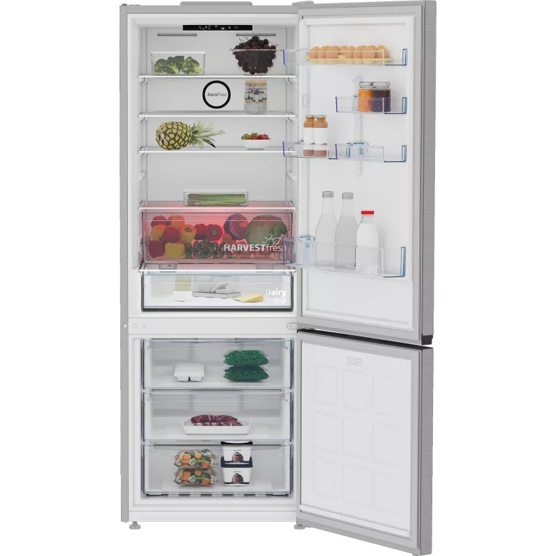 Beko B3RCNE564HXB Ψυγείο-καταψύκτης Ελεύθερο 490 L Ασημί