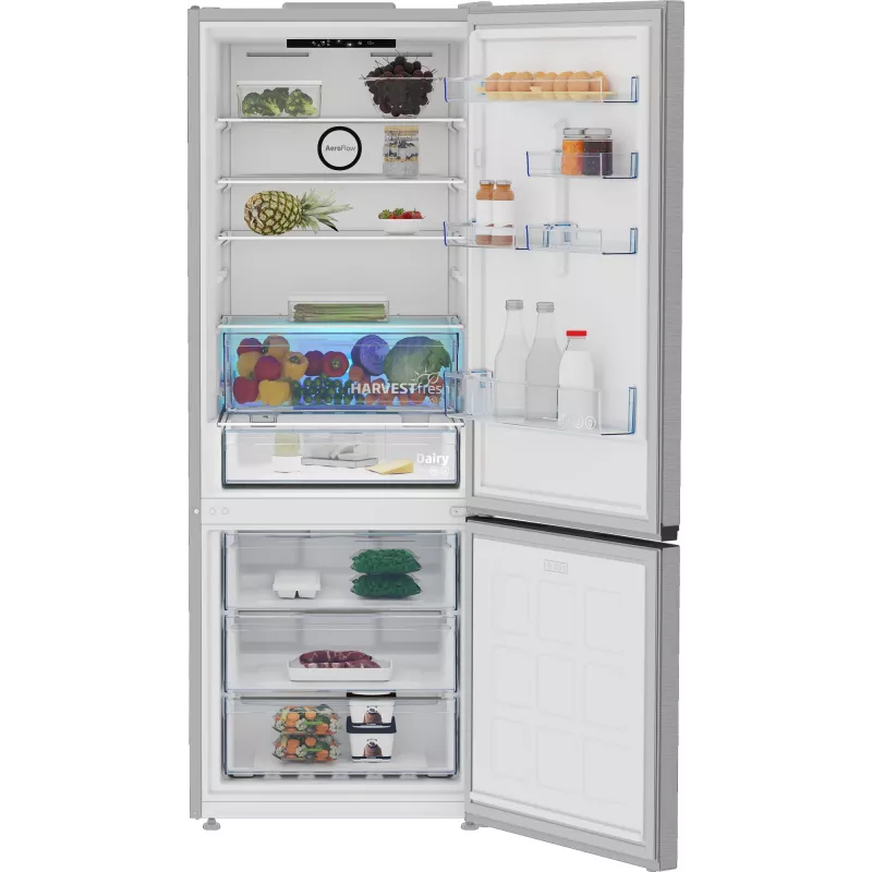 Beko B3RCNE564HXB Ψυγείο-καταψύκτης Ελεύθερο 490 L Ασημί