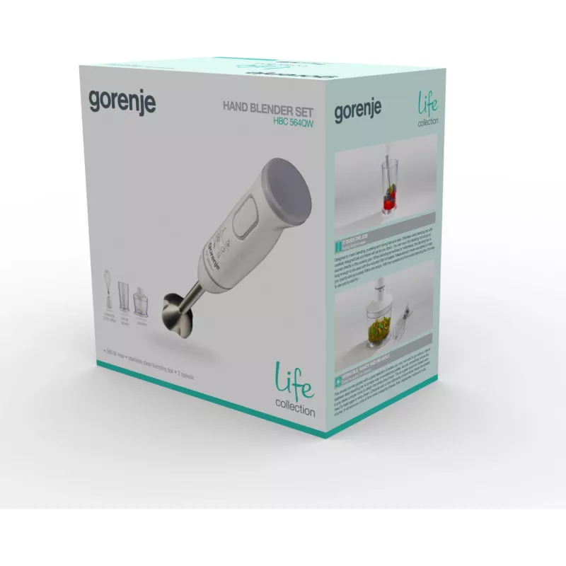 Gorenje HBC564QW 0,5 L Ραβδομπλέντερ 500 W Λευκό
