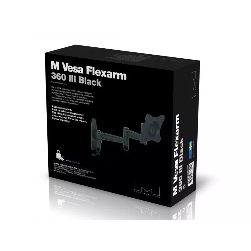 Βραχίονας βάσης Multibrackets M VESA Flexarm 360 III Μαύρο 75 100 200