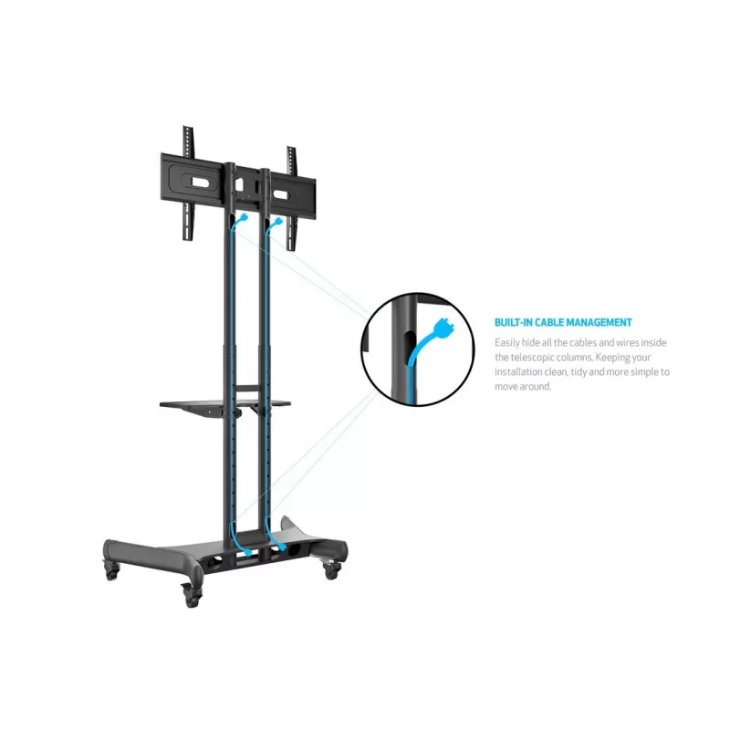 Multibrackets M Public Floorstand Basic 150 περιλαμβάνει ράφι & βάση κάμερας