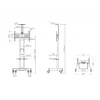 Multibrackets M Public Floorstand Basic 150 περιλαμβάνει ράφι & βάση κάμερας