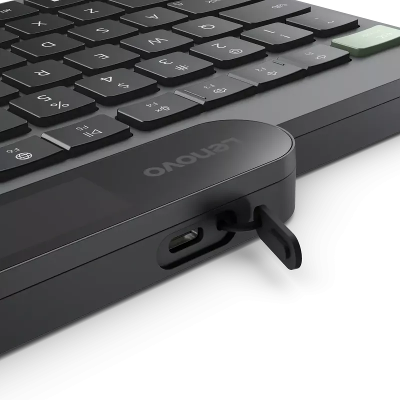 Lenovo | Self-Charging | Πληκτρολόγιο | Bluetooth | Εσθονικό | Μαύρο