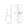 Βραχίονας τοποθέτησης επίπεδης οθόνης Multibrackets M Pro Series Fixed Arms 400 mm