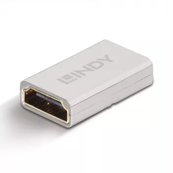 Lindy HDMI 2.1 υποδοχή σε υποδοχή ζεύκτης, HDMI 2.1, HDMI 2.1, ασημί