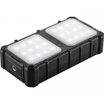 Sandberg Solar Powerbank CampLED 20000, 20000 mAh, Programmable Power Supply (PPS), 3,7 V, 15 W, Μαύρο