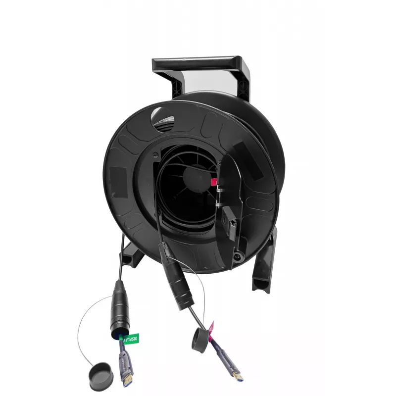 Vivolink PROHDMIOP8K100-DRUM Καλώδιο HDMI 100 m Μαύρο