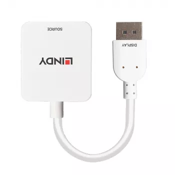 Lindy Μετατροπέας HDMI 18G σε DisplayPort 1.2, 0,095 m, HDMI Type A (Standard), DisplayPort, υποδοχή θηλυκή, βύσμα αρσενικό, ευθύ