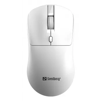 Sandberg Ασύρματο ποντίκι Saver Λευκό, Αμφίχειρο, RF Wireless, 1600 DPI, Λευκό