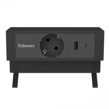 Fellowes 100137172 Καλώδιο επέκτασης τροφοδοσίας 2 m 1 έξοδος AC Εσωτερικού χώρου Μαύρο