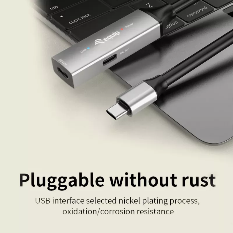 USB-C σε USB-C ενεργό καλώδιο επέκτασης EQUIP 10 m, USB 3.2 Gen 1 (5 Gbit/s), μαύρο