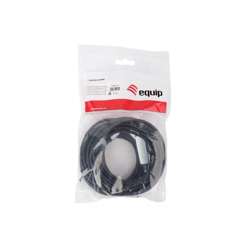 USB-C σε USB-C ενεργό καλώδιο επέκτασης EQUIP 10 m, USB 3.2 Gen 1 (5 Gbit/s), μαύρο