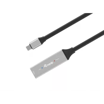 USB-C ενεργό καλώδιο επέκτασης EQUIP 15 m, USB 3.2 Gen 1 (5 Gbps), επαφές νικελίου, μαύρο