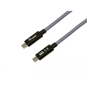 Καλώδιο USB-C σε USB-C EQUIP 2,0 m — USB 3.2 Gen 2x2, 20 Gbps, PD 240W, 4K/60Hz, μαύρο