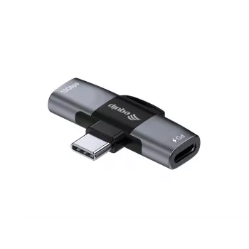 Αντάπτορας USB-C OTG 2-in-1 EQUIP 133479 — 100W PD, 10Gbit/s, 1x USB-C σε 2x USB-C, γκρι