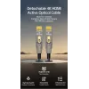 EQUIP HDMI 2.1 Ενεργό Οπτικό Καλώδιο 10 m – Αποσπώμενα Type-D (Micro) + Type-A, 48 Gbit/s, 8K/60Hz