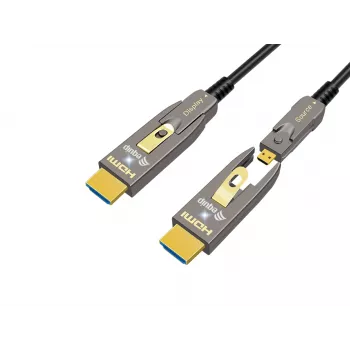 Ενεργό οπτικό καλώδιο HDMI 2.1 EQUIP 30 m, αποσπώμενα Type D + A, 48 Gbit/s, 8K/60Hz, επιχρυσωμένες επαφές