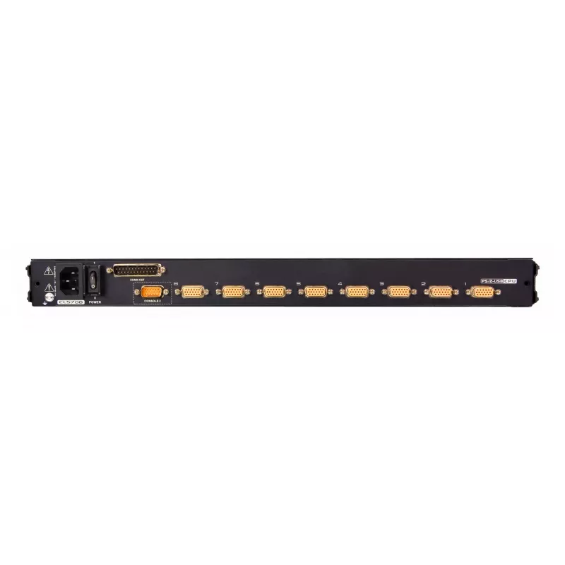 ATEN Διακόπτης KVM LCD 8 θυρών 19 ιντσών (USB - PS/2 VGA) με θύρα περιφερειακών USB