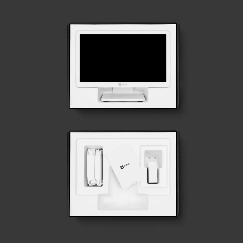 SumUp POS Lite & Solo 33 cm (13 ίντσες) 1920 x 1080 Pixel Οθόνη αφής Λευκό