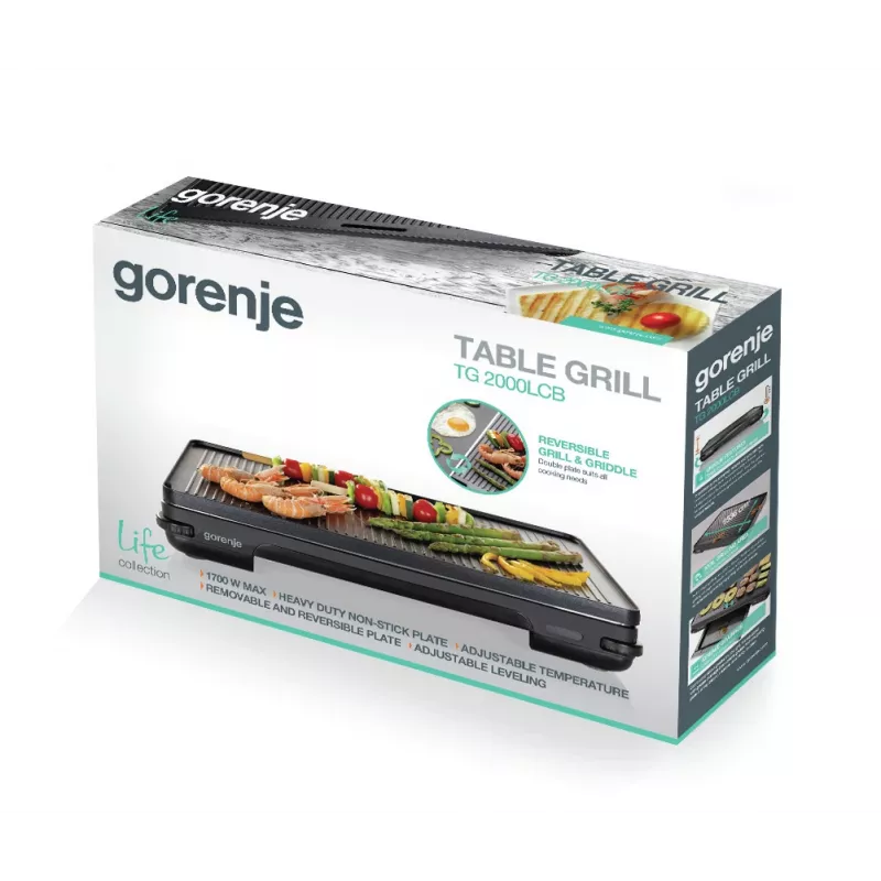 Gorenje TG2000LCB Ελεύθερο 2000 W Μαύρο