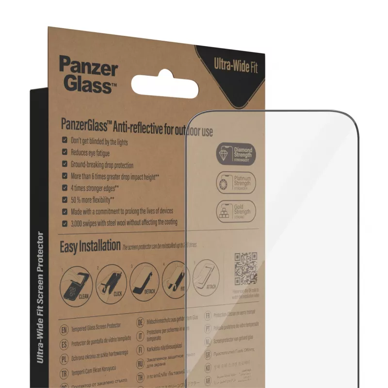 PanzerGlass® Anti-Reflective προστασία οθόνης iPhone 14 Pro | Ultra-Wide Fit με EasyAligner