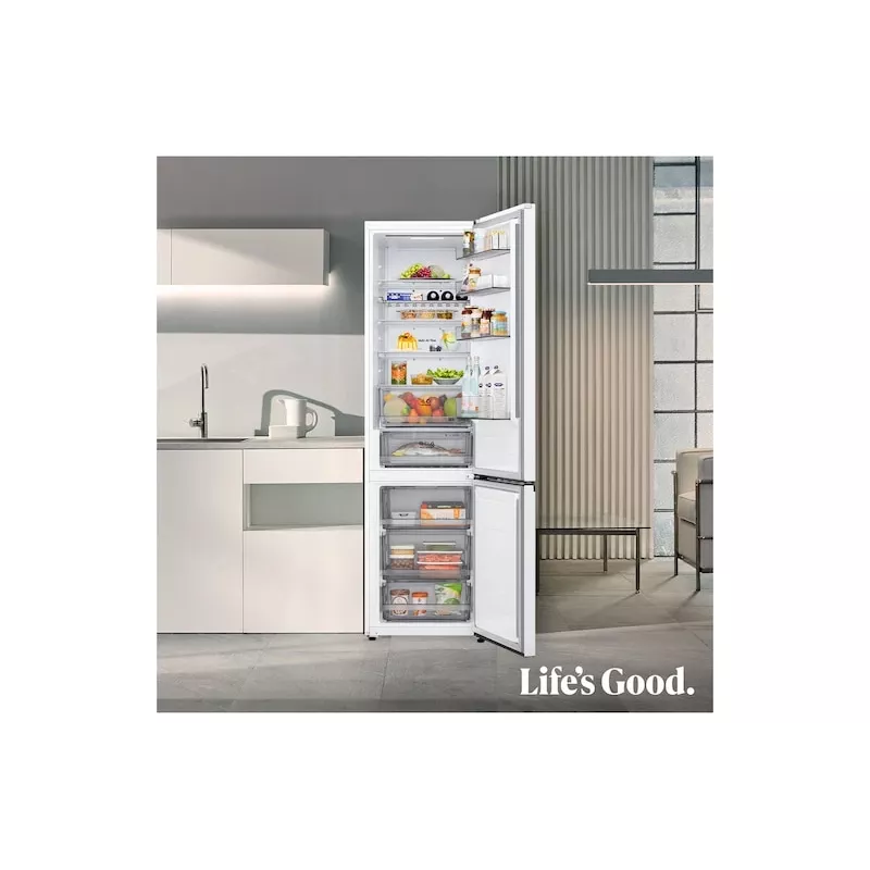 LG GBBS322CSW ψυγείο-καταψύκτης ελεύθερης τοποθέτησης 375 L λευκό