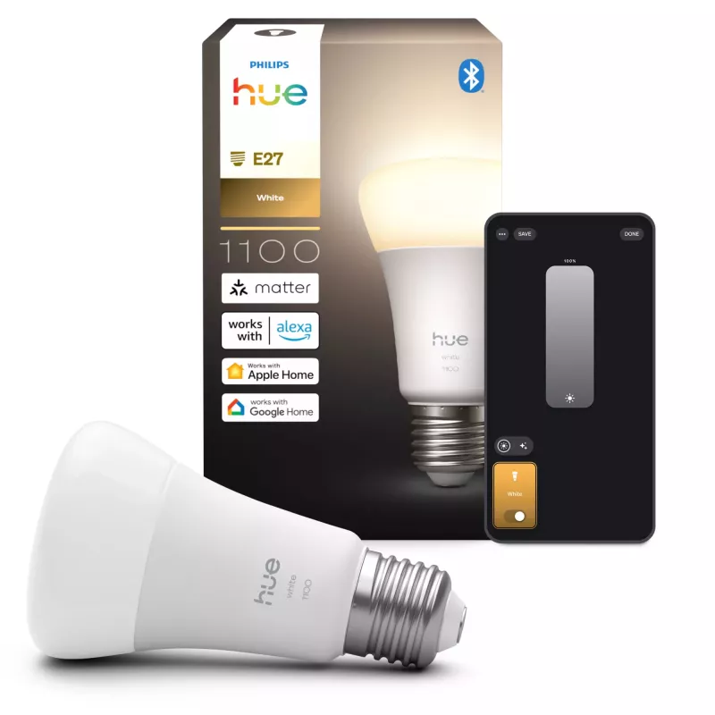 Έξυπνος λαμπτήρας Philips Hue White A60 E27 1100lm Bluetooth Zigbee