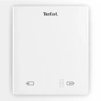 Ηλεκτρονική ζυγαριά κουζίνας Tefal Essential BC5504V0 — αντοχή 5 kg, ακρίβεια 1 g, οθόνη LCD, λευκό
