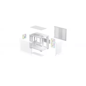 Κουτί PC DeepCool CG330 3F Λευκό — Mid-Tower ATX κουτί, λευκό