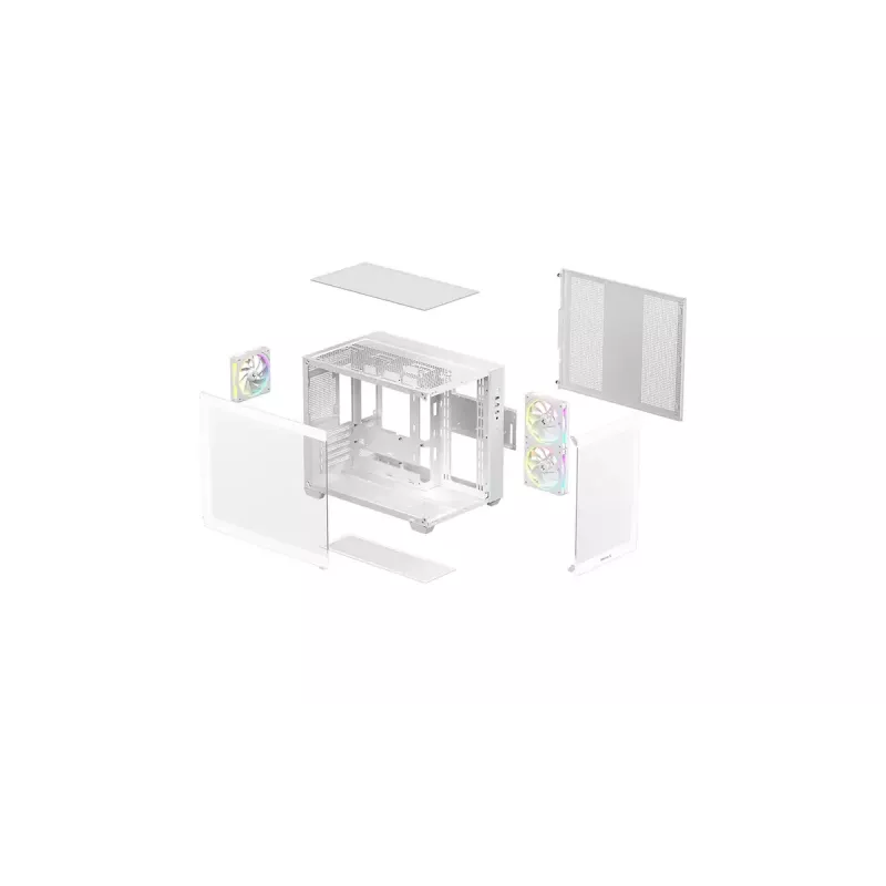 Κουτί PC DeepCool CG330 3F Λευκό — Mid-Tower ATX κουτί, λευκό