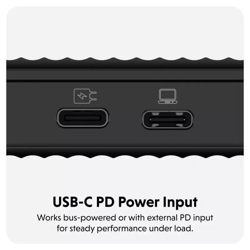 Θήκη SSD Hyper HD2500GL για M.2 PCIe SSD (USB4 Gen4, USB‑C) Μαύρο