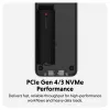Θήκη SSD Hyper HD2500GL για M.2 PCIe SSD (USB4 Gen4, USB‑C) Μαύρο