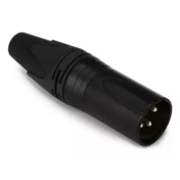 Βύσμα XLR 3 ακίδων, αρσενικό, EQUIP 147930, μαύρο, 3 ακίδων, 19×19 mm, 28,8 g