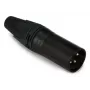 Βύσμα XLR 3 ακίδων, αρσενικό, EQUIP 147930, μαύρο, 3 ακίδων, 19×19 mm, 28,8 g