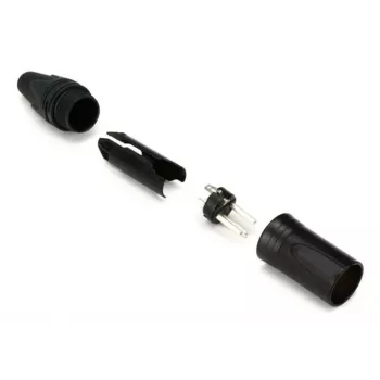 Βύσμα XLR 3 ακίδων, αρσενικό, EQUIP 147930, μαύρο, 3 ακίδων, 19×19 mm, 28,8 g