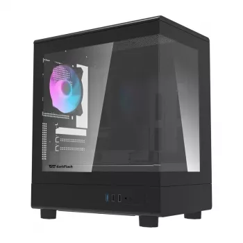 Κουτί Υπολογιστή DarkFlash DB330M Μαύρο v2 με Τρεις Προεγκατεστημένους Ανεμιστήρες