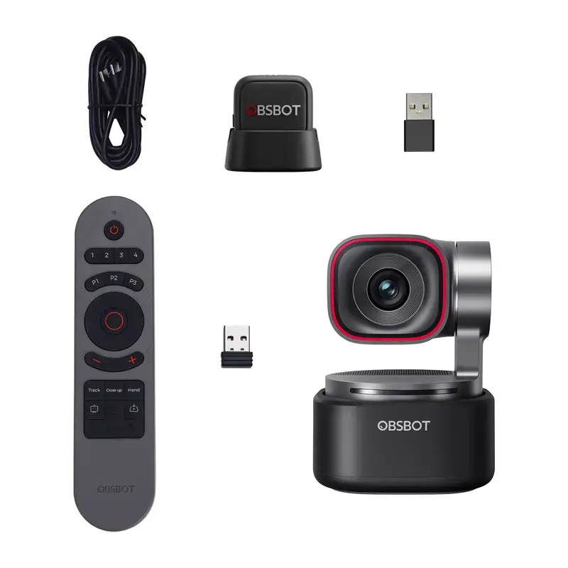 Webcam Obsbot Tiny 3 Lite με τηλεχειριστήριο και ενσωματωμένο μικρόφωνο