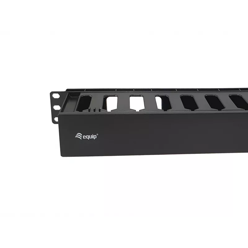 Equip Πάνελ διαχείρισης καλωδίων για rack 19 ιντσών, μαύρο