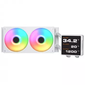 All-in-One υδρόψυξη CPU Cougar Poseidon Vistek Pro 240, ARGB, ανεμιστήρας 120 mm, λευκό