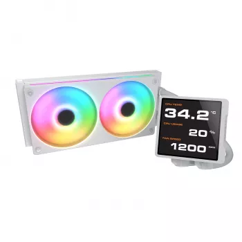 All-in-One υδρόψυξη CPU Cougar Poseidon Vistek Pro 240, ARGB, ανεμιστήρας 120 mm, λευκό
