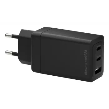 dbramante1928 re-charge IT EU Φορτιστής τοίχου – 2× USB‑C 65W + 1× USB‑A, Εσωτερικού χώρου, AC, μαύρο