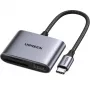 Ugreen 80798 αναγνώστης καρτών USB 3.2 Gen 1 (3.1 Gen 1) Type-C γκρι