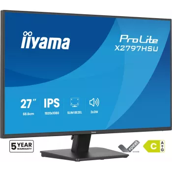 Οθόνη υπολογιστή IIYAMA ProLite X2797HSU-B1 27 ίντσες (68,6 cm) Full HD 1920×1080 LED ματ 4 ms USB 3.2 Gen 1 ηχεία VESA μαύρο