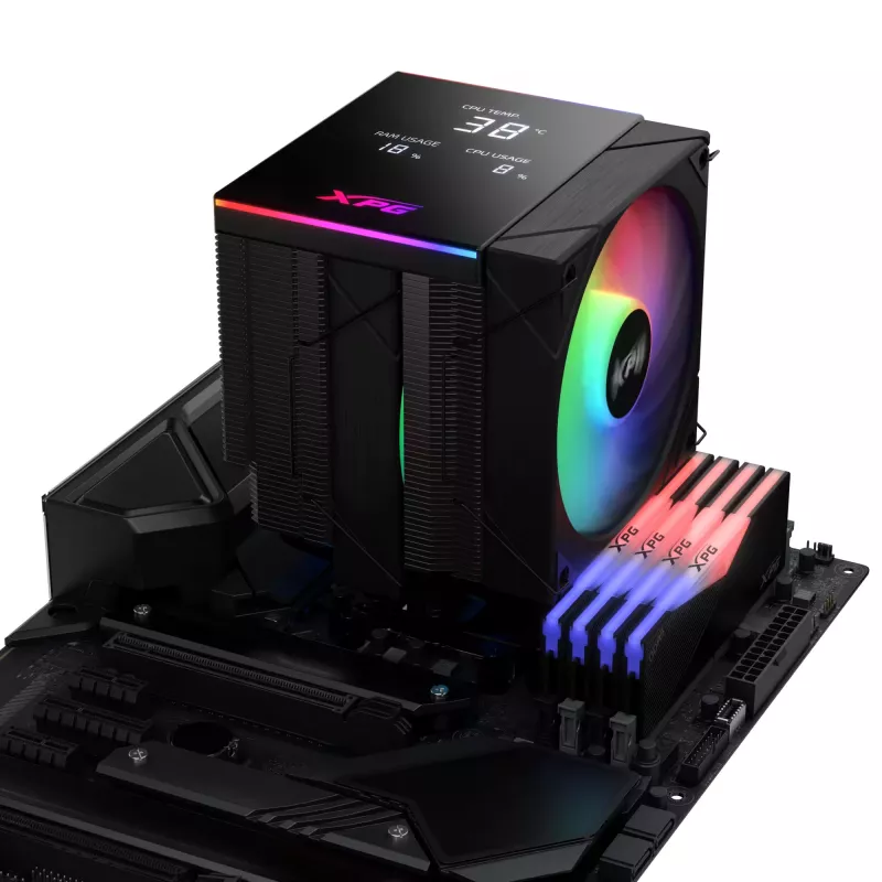 XPG MAESTRO PLUS 62DA CPU-ψύκτρα αέρα, ψύκτρα αέρα, 12 cm, μαύρο