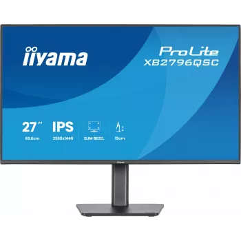 27 ίντσες IIYAMA ProLite XB2796QSC-B1 IPS Quad HD 2560x1440 οθόνη LED, 4 ms, USB-C, ηχεία, ρυθμιζόμενο ύψος, VESA