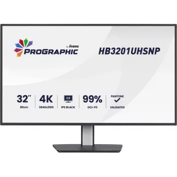 IIYAMA 32 ίντσες ProGraphic HB3201UHSNP-B1 4K UHD IPS οθόνη LCD με USB-C και DisplayPort