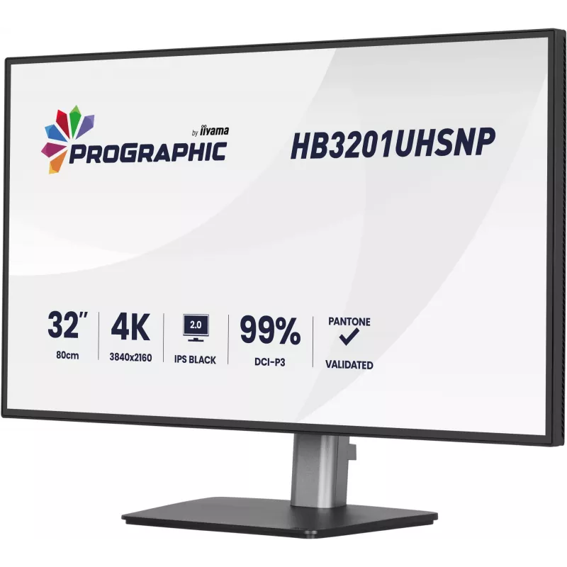 IIYAMA 32 ίντσες ProGraphic HB3201UHSNP-B1 4K UHD IPS οθόνη LCD με USB-C και DisplayPort