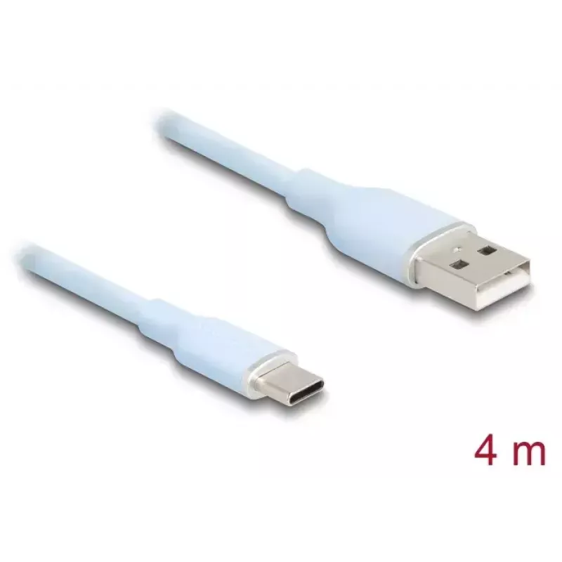 DeLOCK καλώδιο USB USB 2.0 4 m USB A USB C μπλε 81224