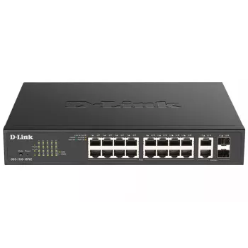 D-Link DGS-1100-18PV2 Διακόπτης δικτύου Managed L2 Gigabit Ethernet (10/100/1000) Power over Ethernet (PoE) 1U μαύρο