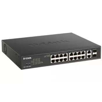 D-Link DGS-1100-18PV2 Διακόπτης δικτύου Managed L2 Gigabit Ethernet (10/100/1000) Power over Ethernet (PoE) 1U μαύρο